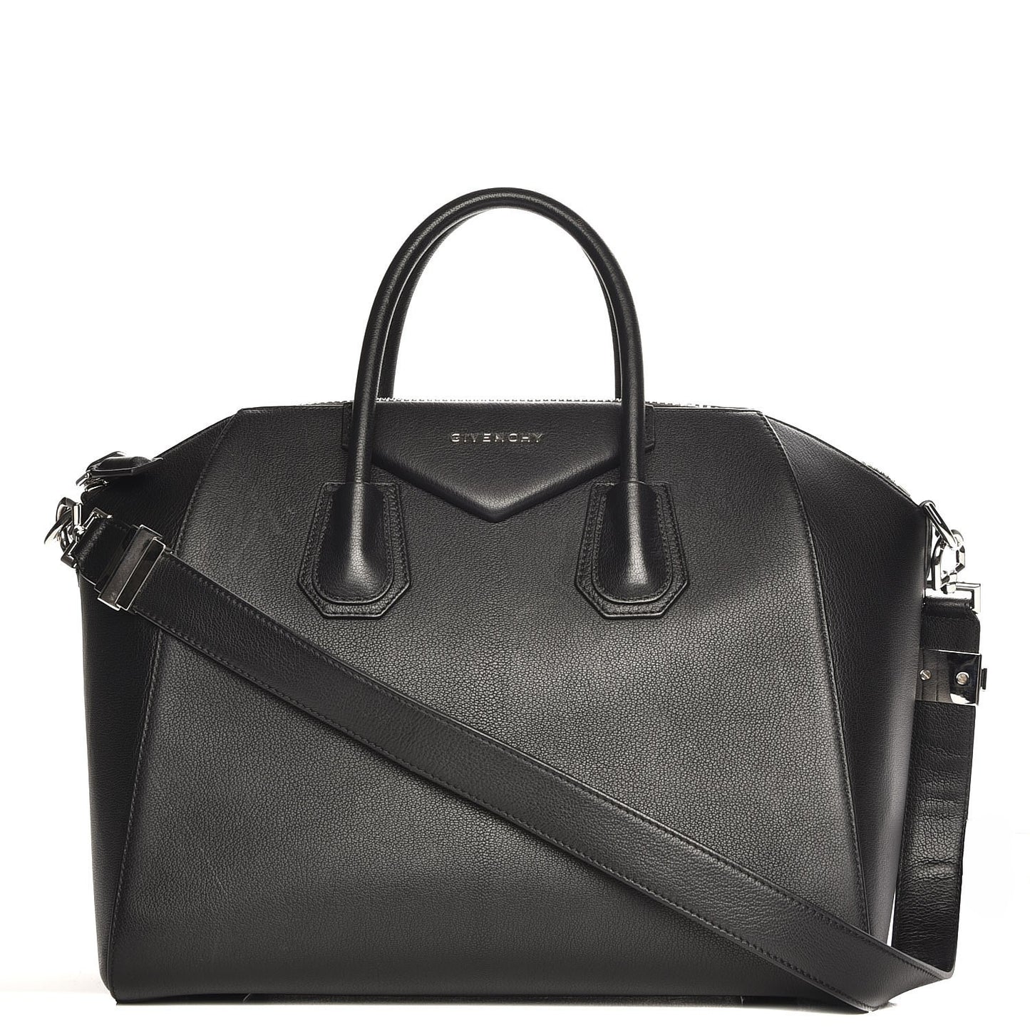 Sugar Goatskin Medium Antigona Black