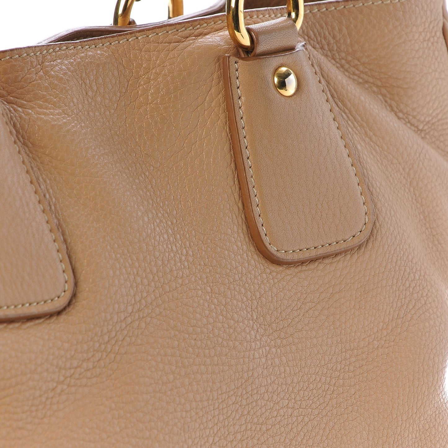 Vitello Daino Shoulder Bag Sughero