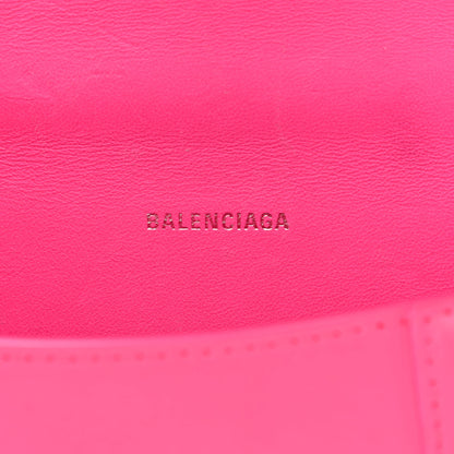 Balenciaga Shiny Box Calfskin Hourglass Top Handle Bag XS Hot Pink 6 of 13