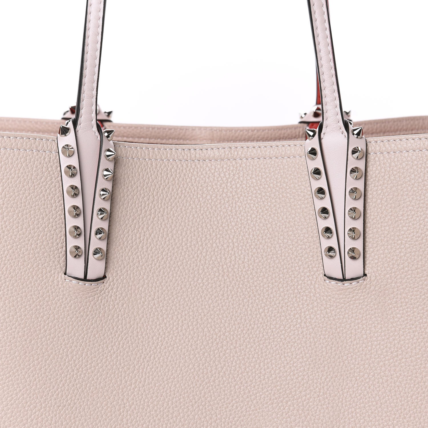 Christian Louboutin Calfskin Spikes East West Cabata Tote Ballerina 10 of 11