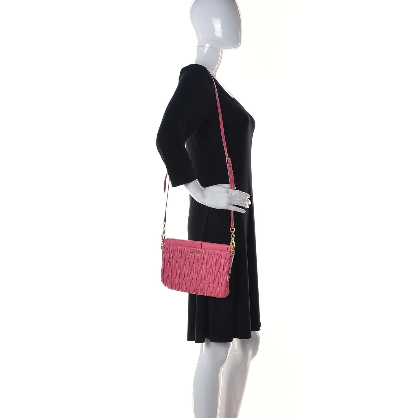 Nappa Matelasse Crossbody Peonia