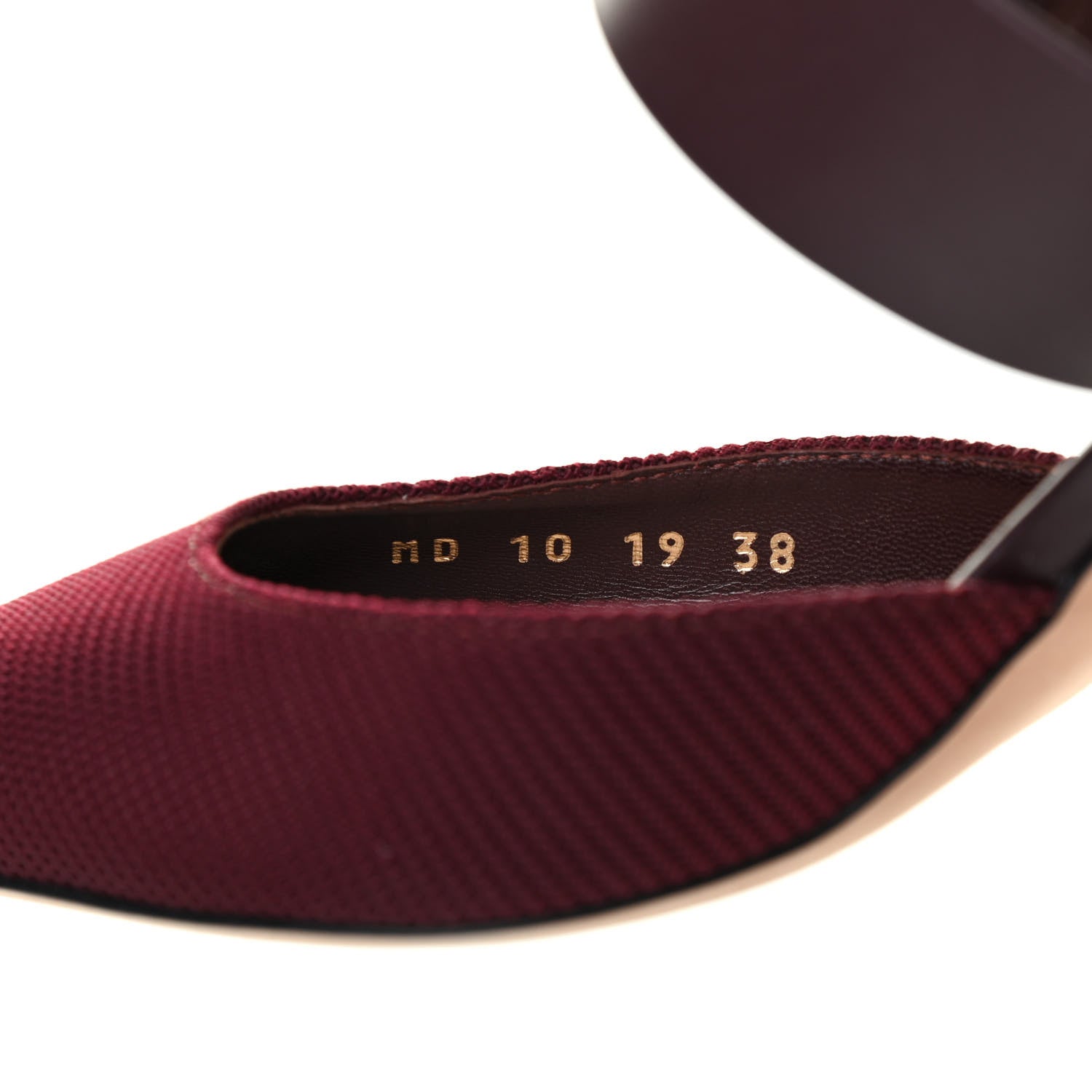 Christian Dior Technical Fabric Calfskin D-Dior 65mm Mules 38 Rouge Black 8 of 8