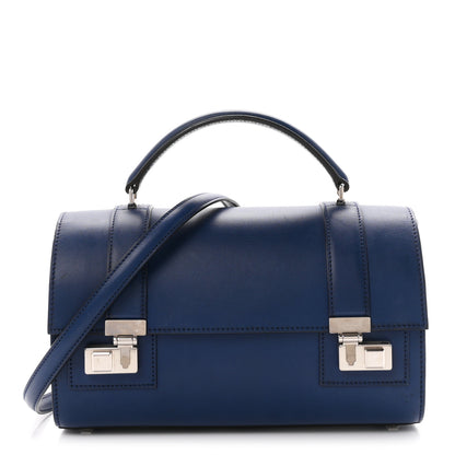 Moynat Box Calfskin Cabotin Blue 1 of 9