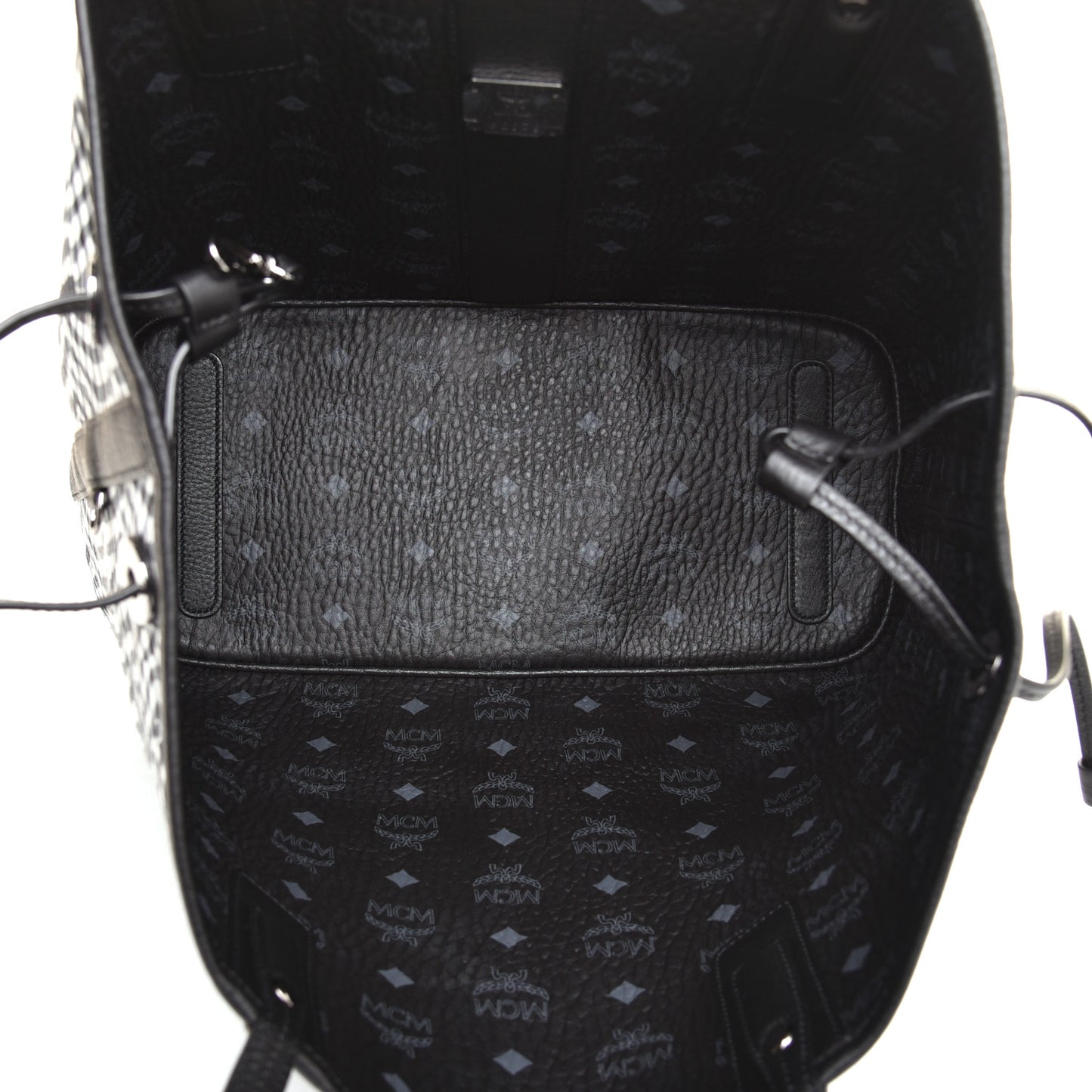 Visetos Medium Liz Reversible Shopper Tote Black