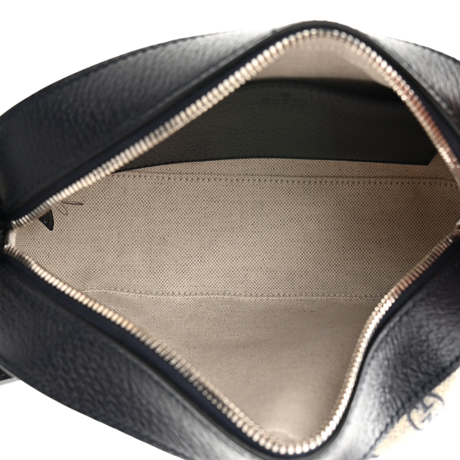 Gucci GG Supreme Monogram Textured Dollar Calfskin Web Small Ophidia Camera Bag Beige Blue 5 of 12