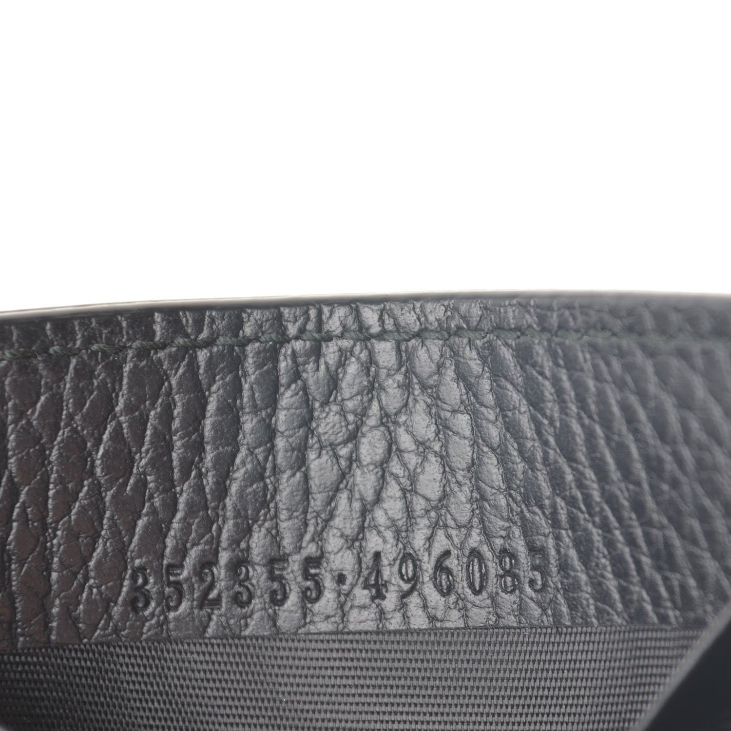 Gucci Calfskin Mens Money Clip Bi-Fold Wallet Black 7 of 7
