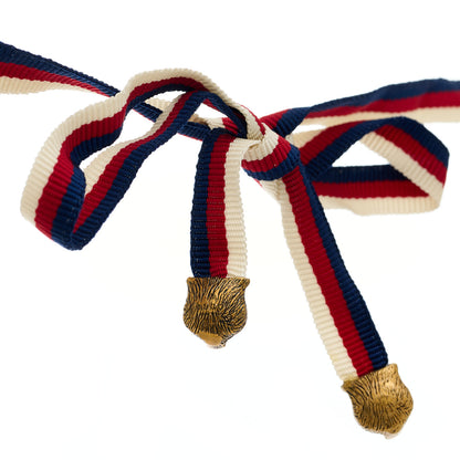 Gucci Pearl Ribbon Feline Strand Necklace 6 of 6
