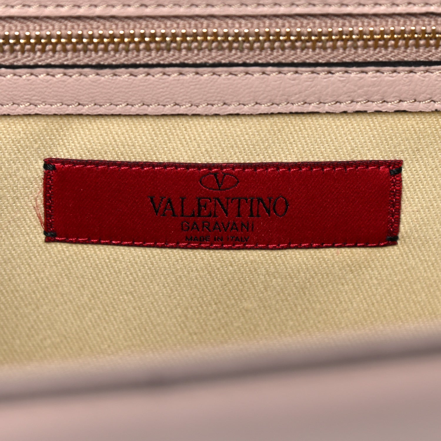 Valentino Garavani Vitello Crystal Embellished Medium Glam Lock Rockstud Flap Poudre 6 of 28