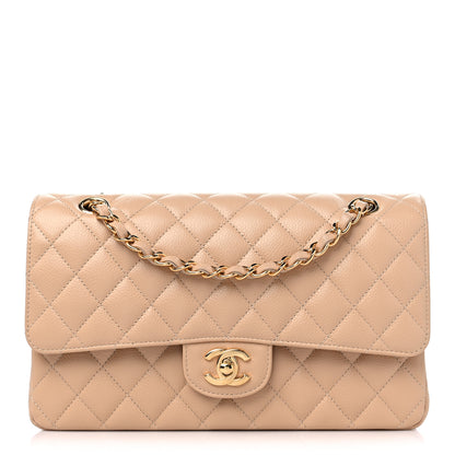 Chanel Caviar Quilted Medium Double Flap Beige Clair 1 of 9
