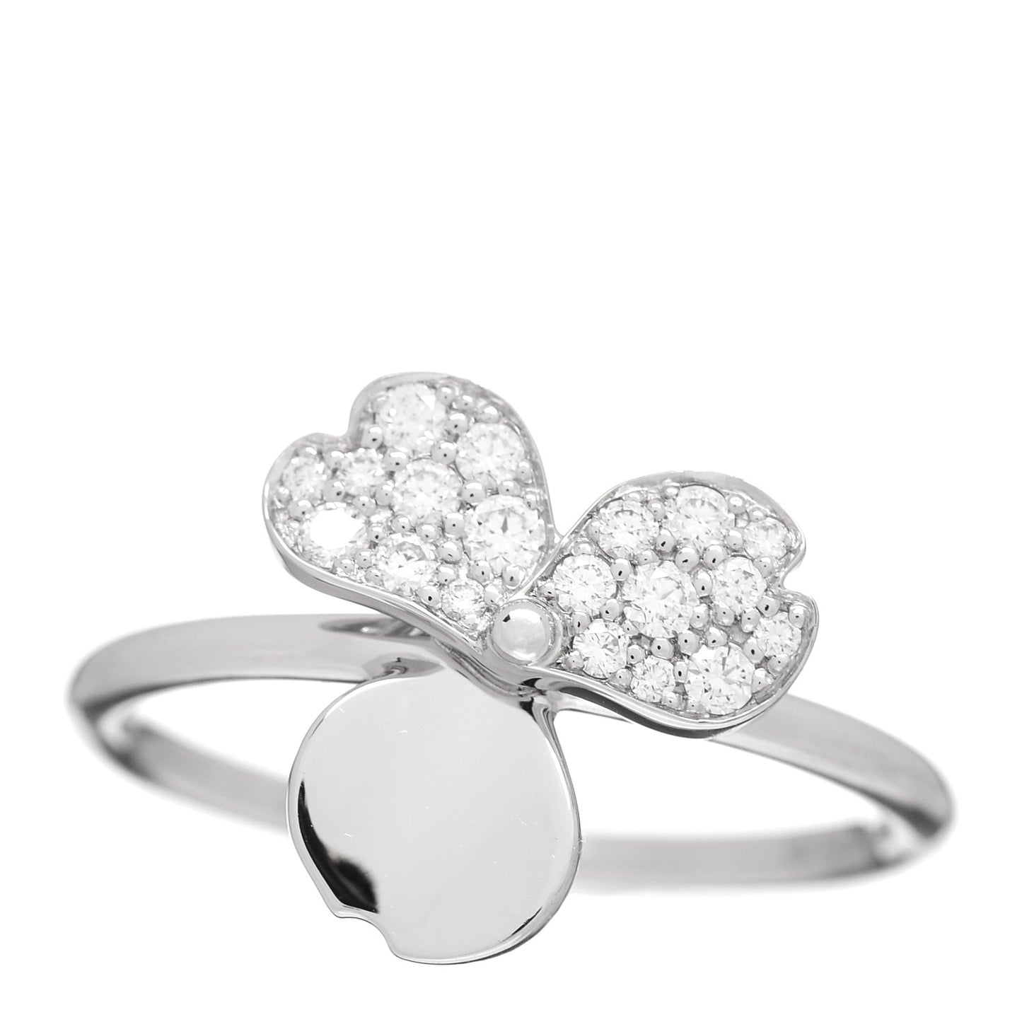 Platinum Diamond Paper Flowers Ring 52 6