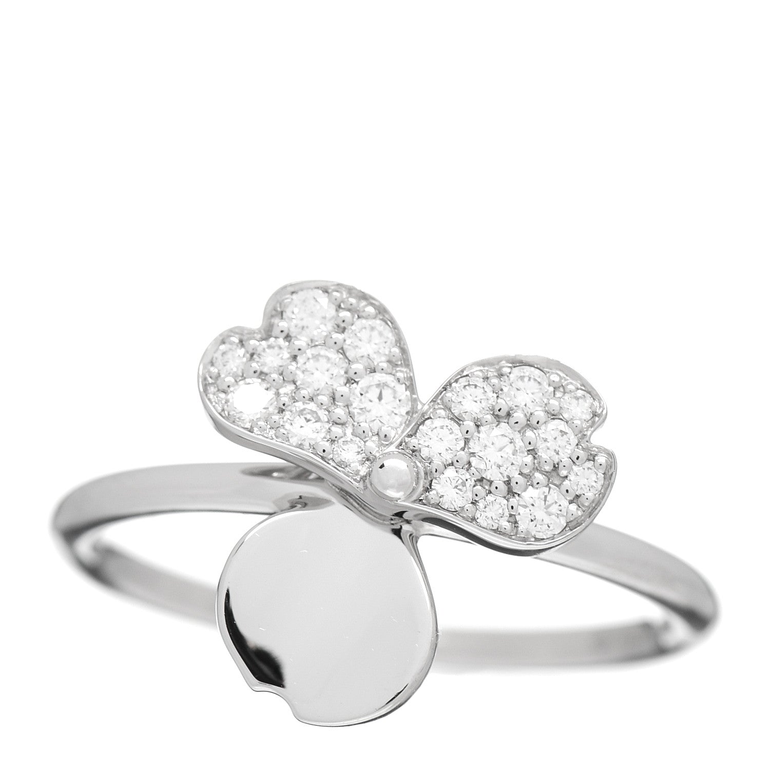 Tiffany Platinum Diamond Paper Flowers Ring 52 6 1 of 5