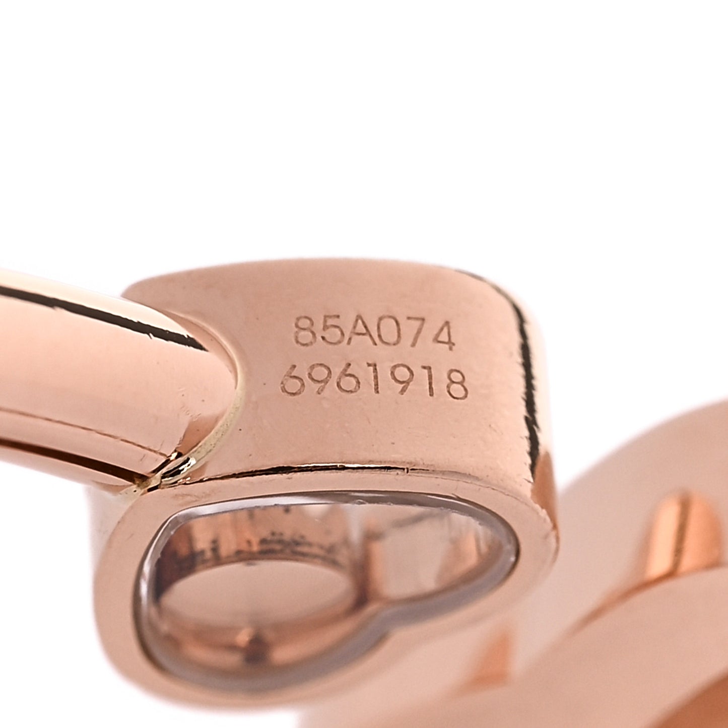 18K Rose Gold Diamond Pink Opal Happy Hearts Bangle Bracelet