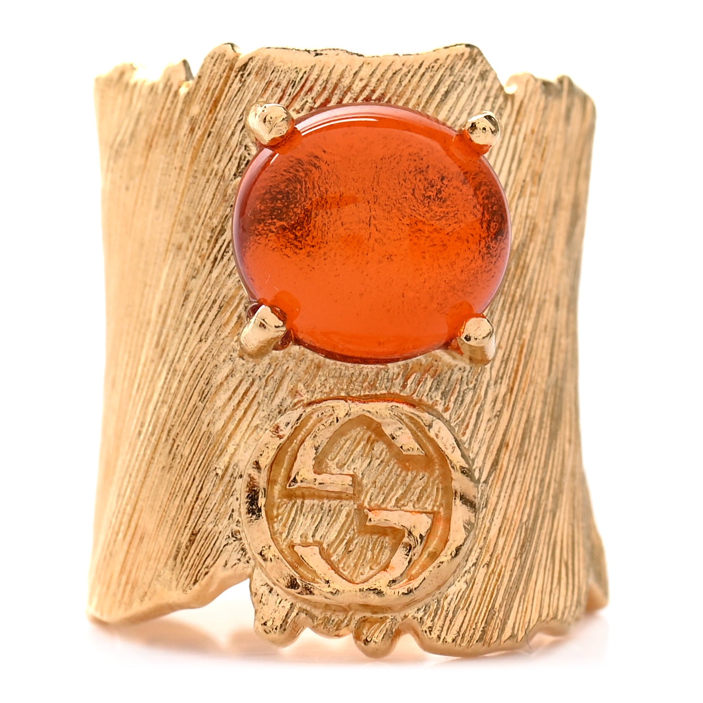 Metal Crystal GG Ring S Red