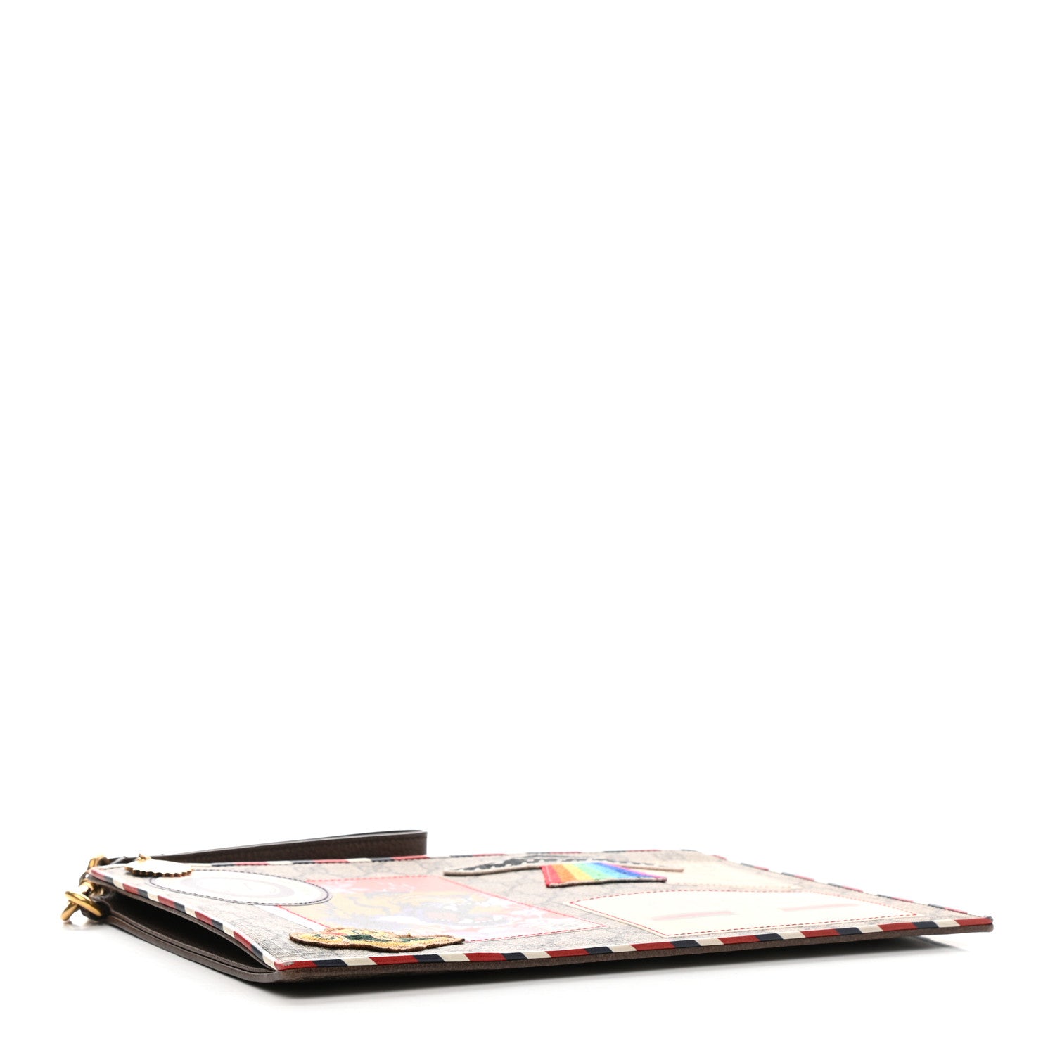 Gucci GG Supreme Monogram Courrier Documents Holder Beige New Acero 4 of 8