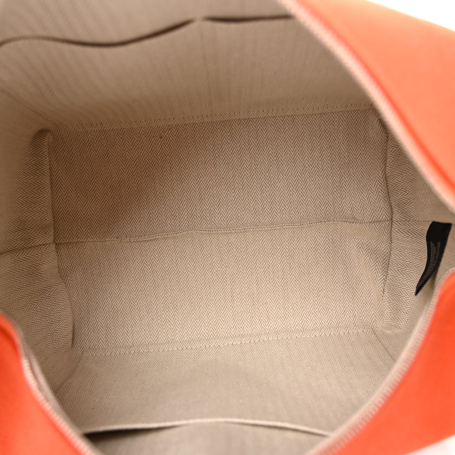 Hermes Canvas Large Bride-A-Brac Pouch Orange Feu Burgundy 5 of 9