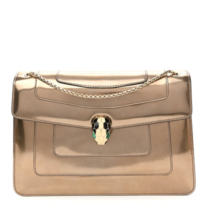 Bulgari Metallic Calfskin Serpenti Forever Crossbody Bag Bronze 1 of 10