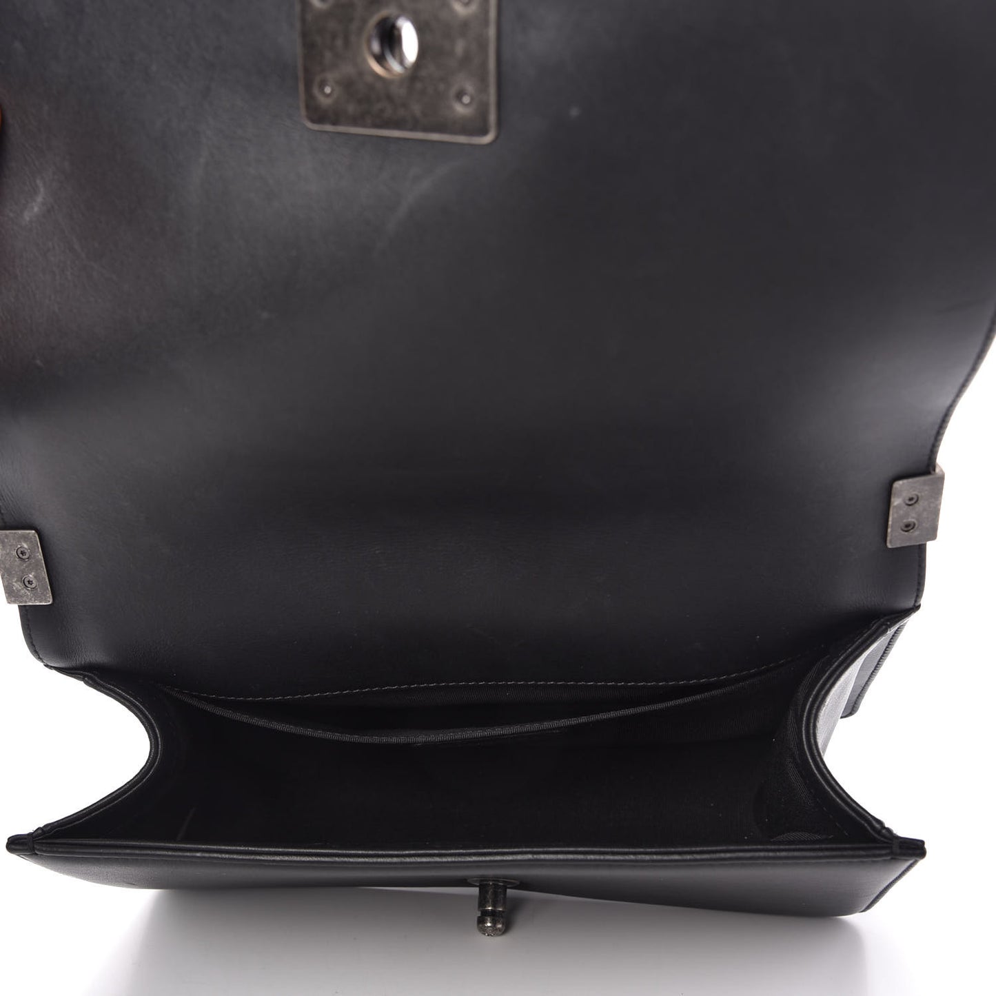 Calfskin Quilted Medium Boy Flap Black