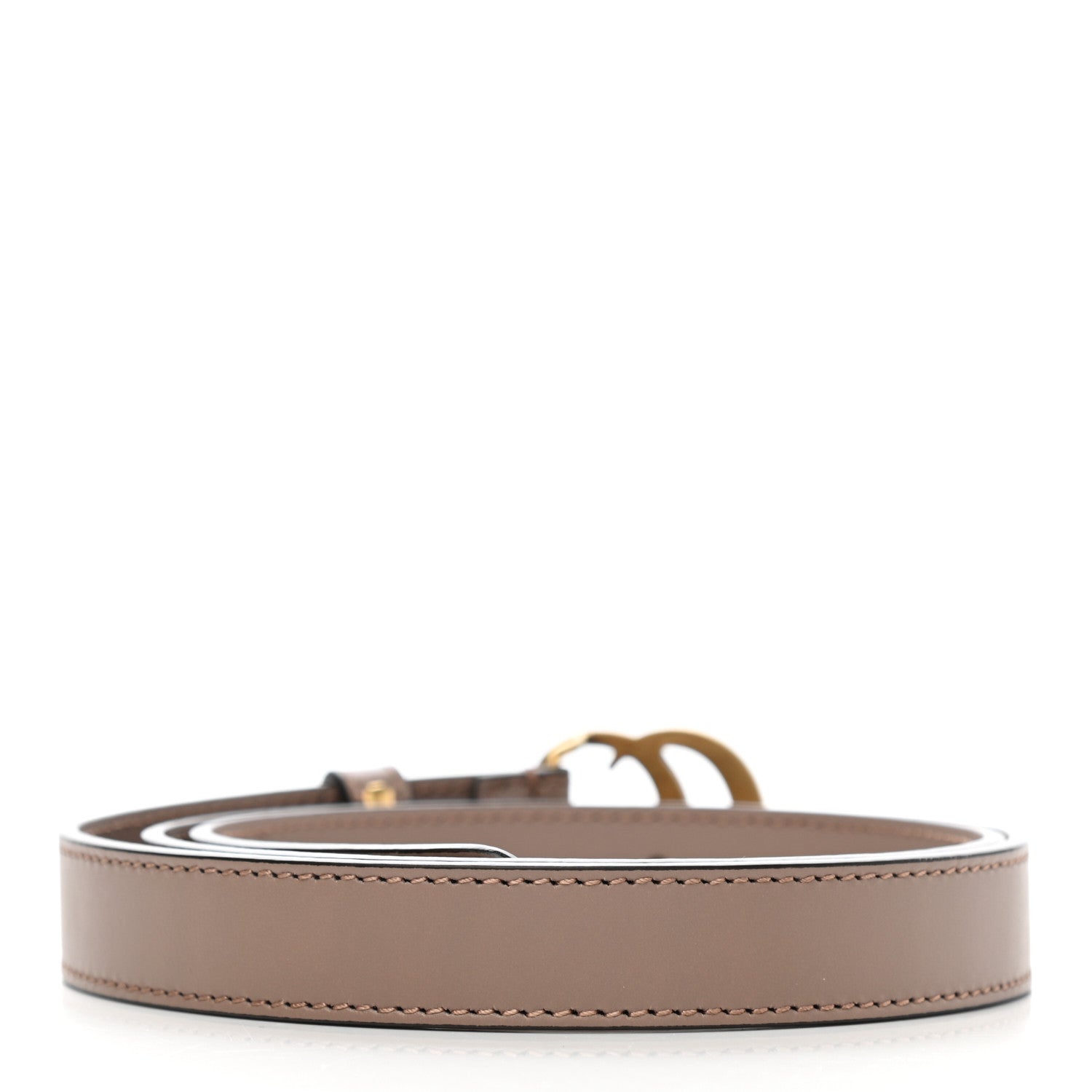 Gucci Calfskin Double G 20mm Belt 80 32 Porcelain Rose 2 of 5