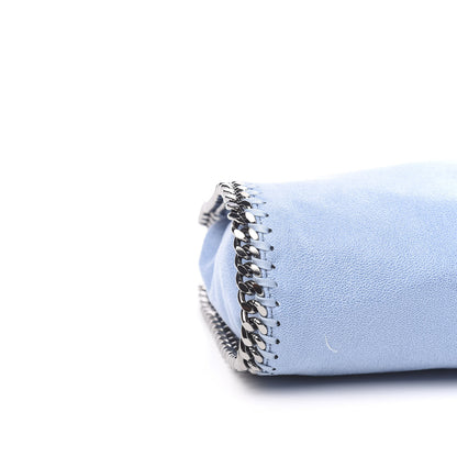 Stella McCartney Shaggy Deer Mini Falabella Fold Over Tote Light Blue 6 of 8