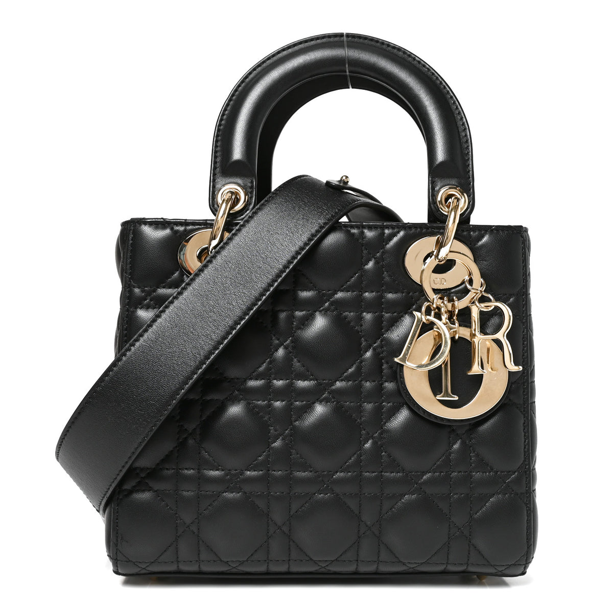 Christian Dior Lambskin Cannage Small My ABCDior Lady Dior Black 1 of 8