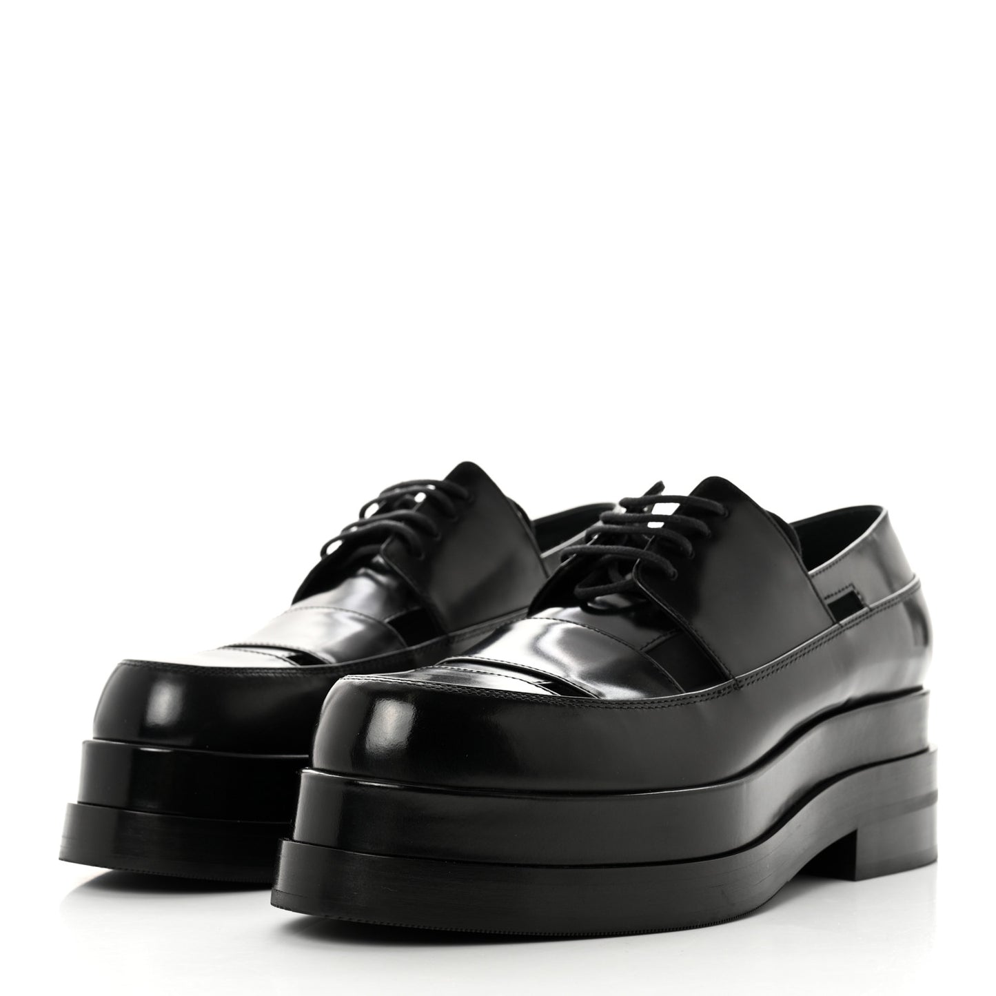 Glossed Calfskin Galilee Loafers 39 Black