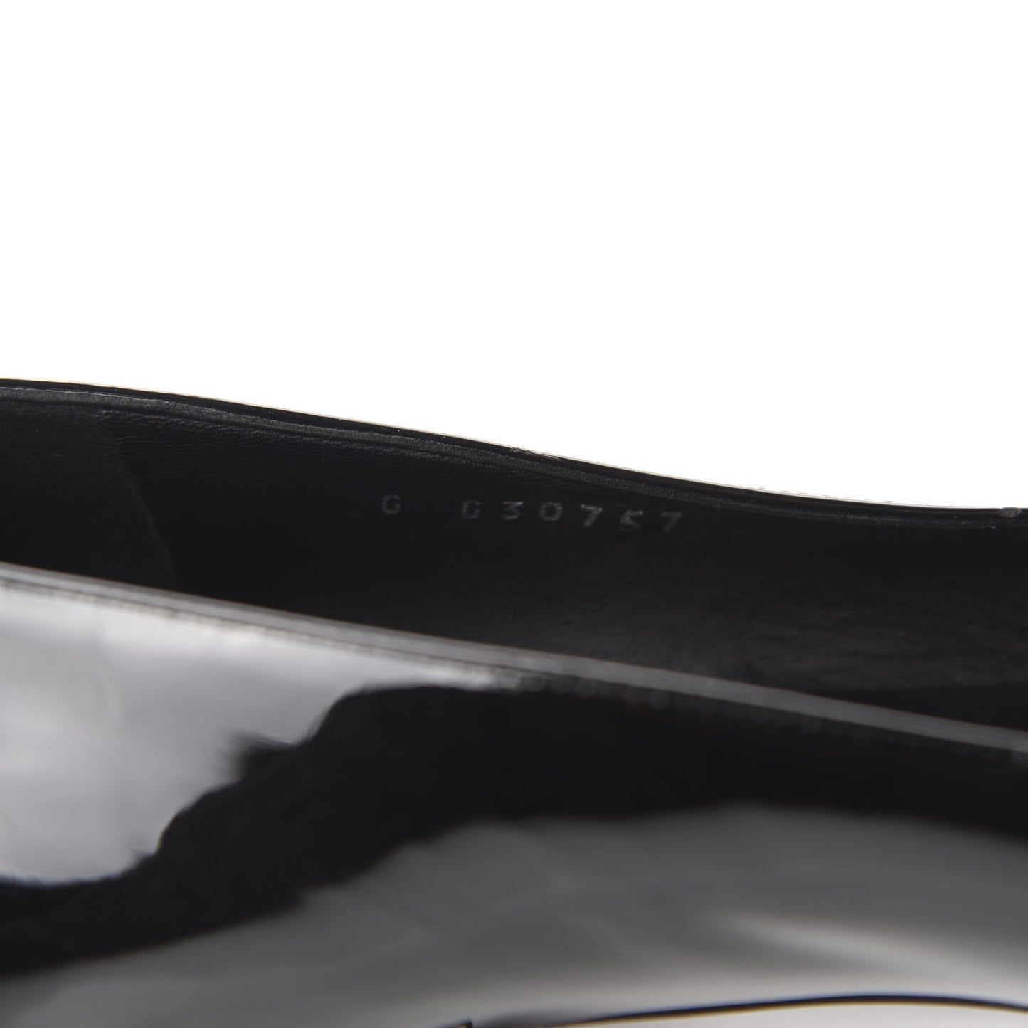 Patent Calfskin Pearl CC Loafers 40.5 Black