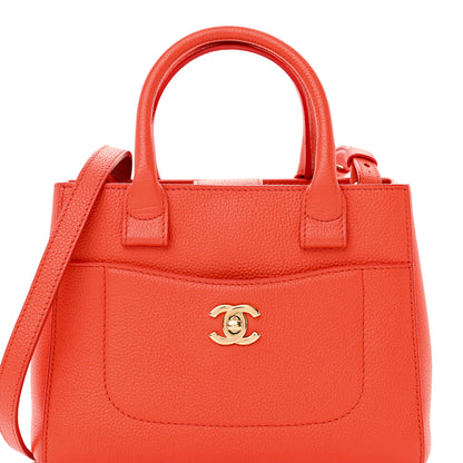 Chanel Grained Calfskin Mini Neo Executive Shopper Tote Red 8 of 12