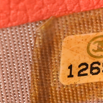 Chanel Goatskin Camellia Embossed Card Holder Coral 8 of 9