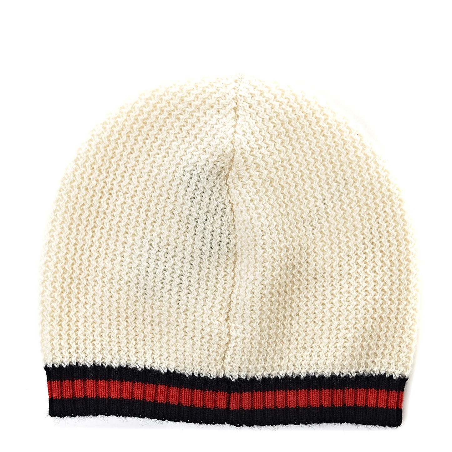 Cashmere Web Kids Beanie Hat M White