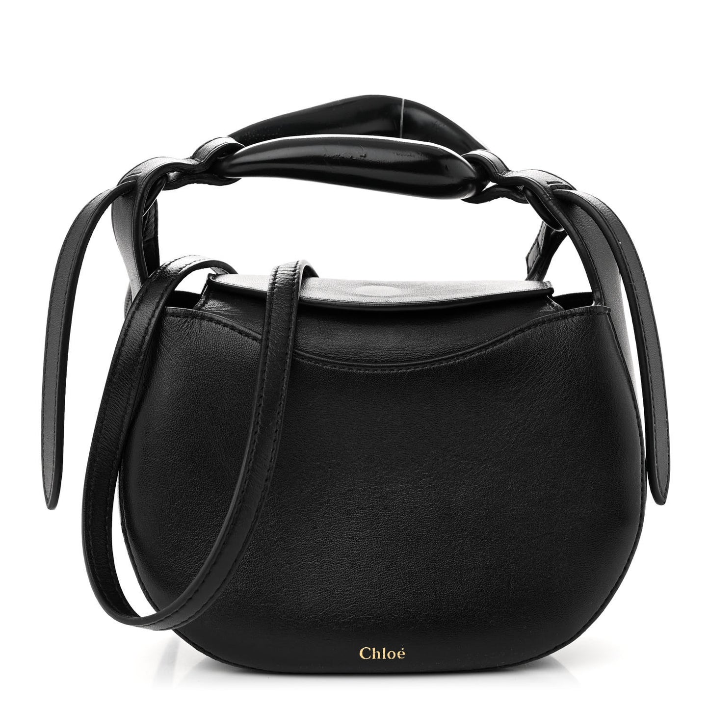 Nappa Small Kiss Bag Black