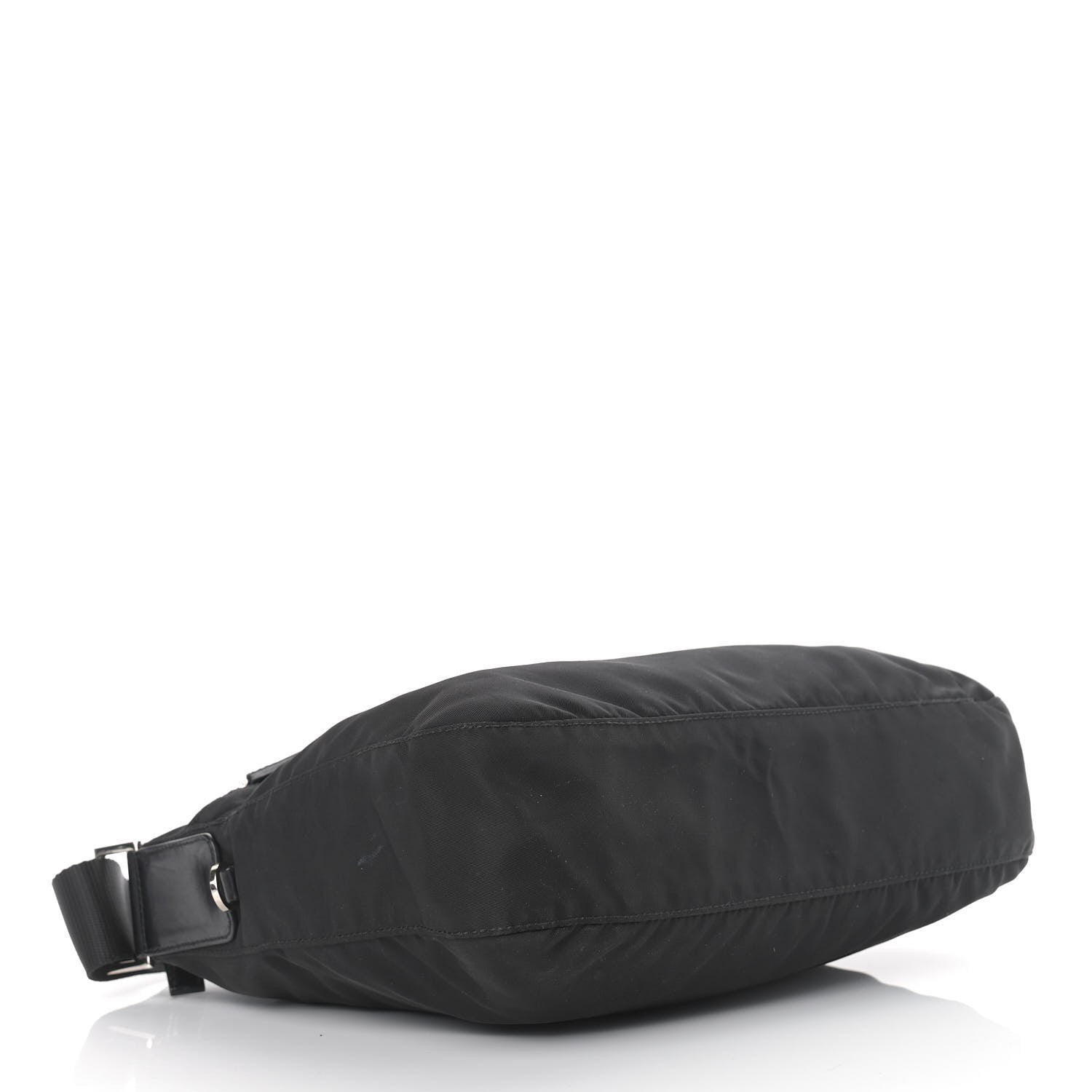 Prada Nylon Vela Flat Messenger Bag Black 4 of 11
