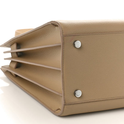 Saint Laurent Grained Calfskin Small Sac De Jour Dark Beige 8 of 13