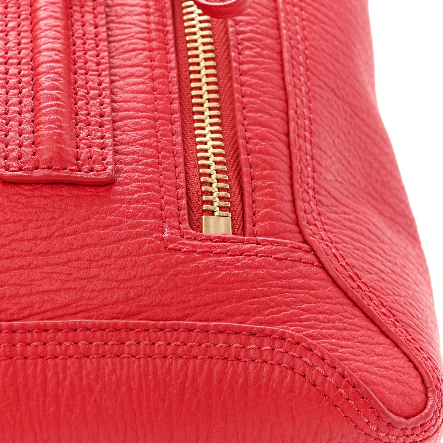 Textured Calfskin Medium Pashli Satchel Red