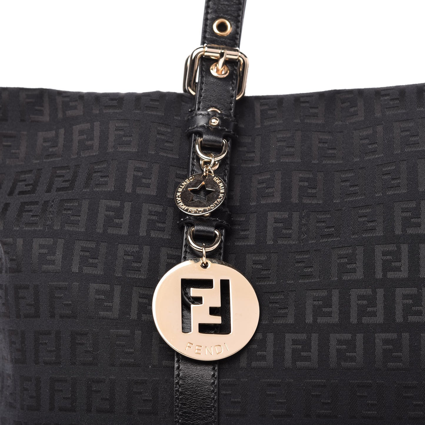 Zucchino Large Charm Shopping Tote Black