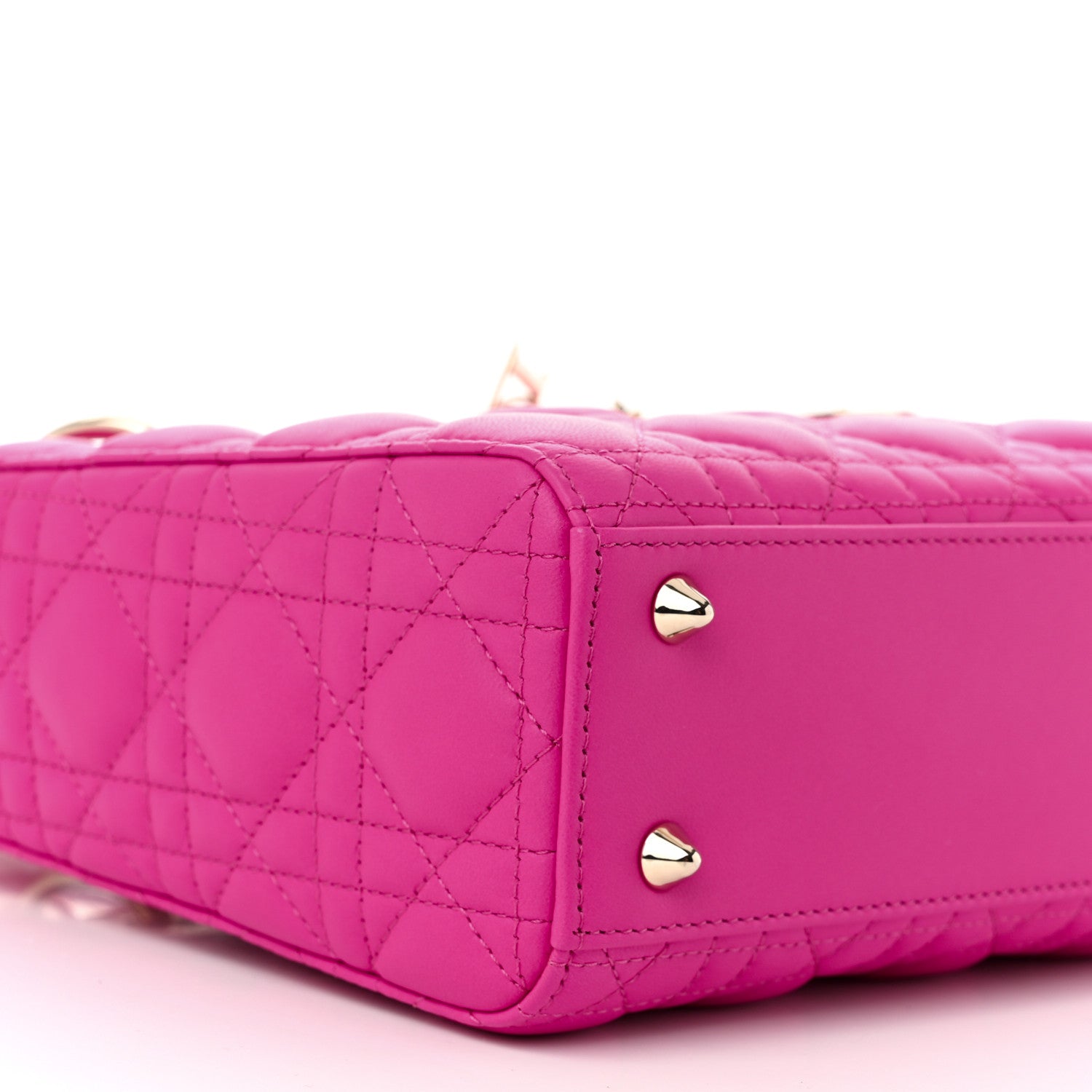 Christian Dior Lambskin Cannage Small My ABCDior Lady Dior Rani Pink 9 of 11