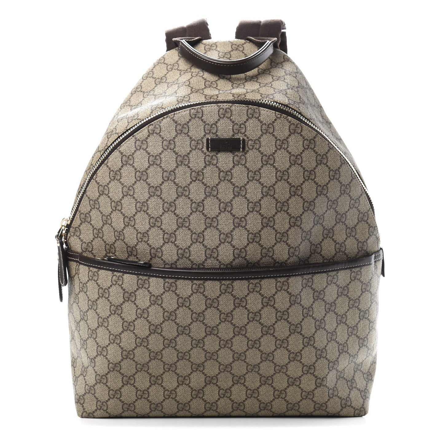 GG Supreme Monogram Medium Backpack Brown