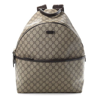 Gucci GG Supreme Monogram Medium Backpack Brown 1 of 10