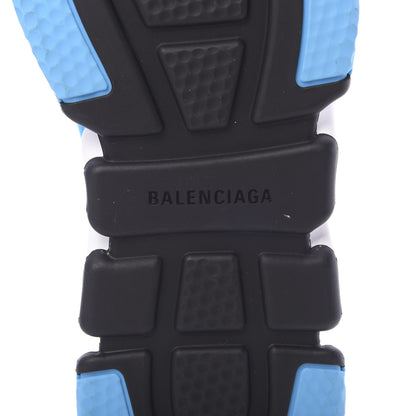 Balenciaga Neoprene Knit Allover Logo Mens Speed Sneakers 44 Bleu White 6 of 9