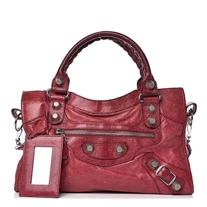Balenciaga Agneau Giant 21 Silver Hardware City Pourpre 1 of 23
