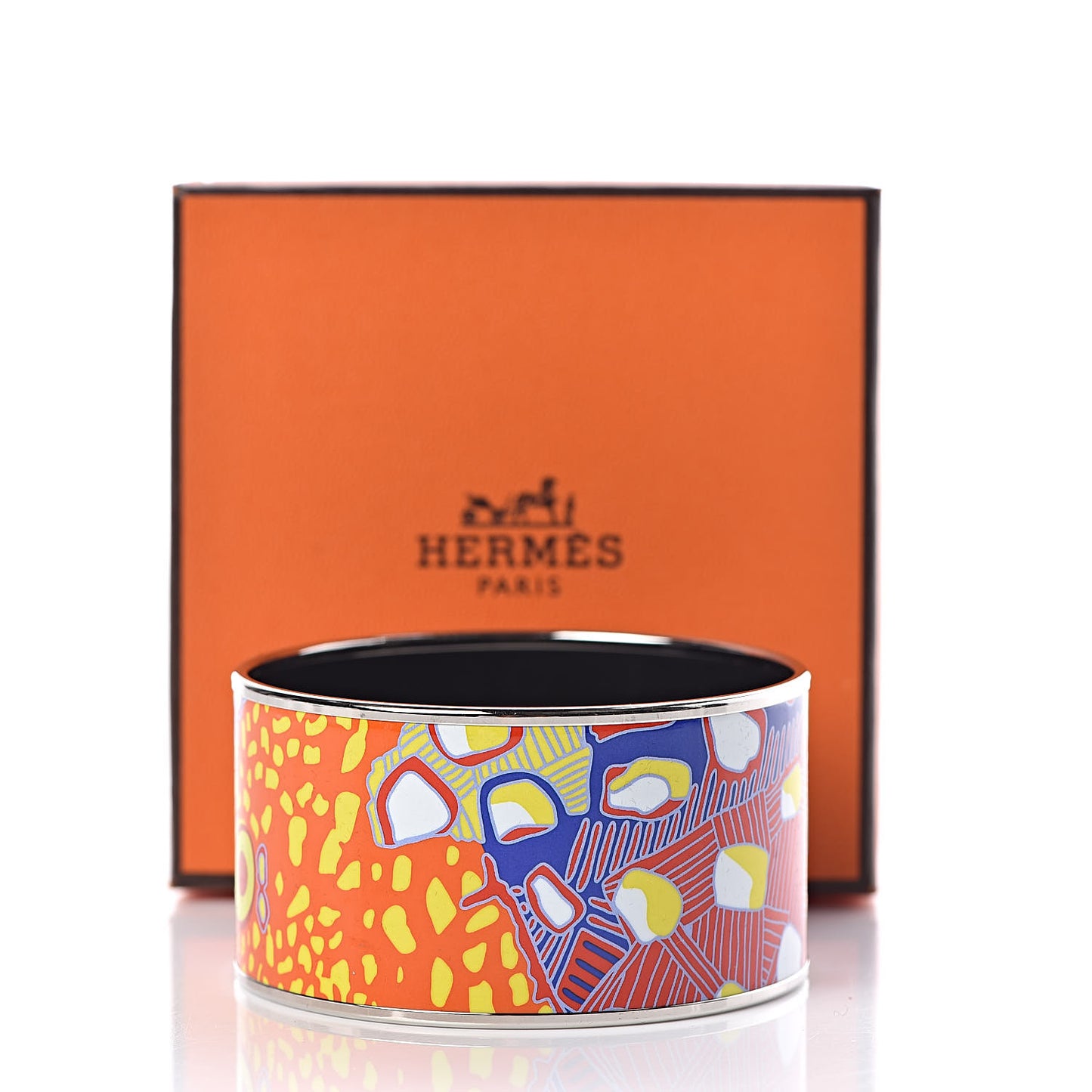 Enamel Printed Grand Fonds Extra Wide Bracelet 65