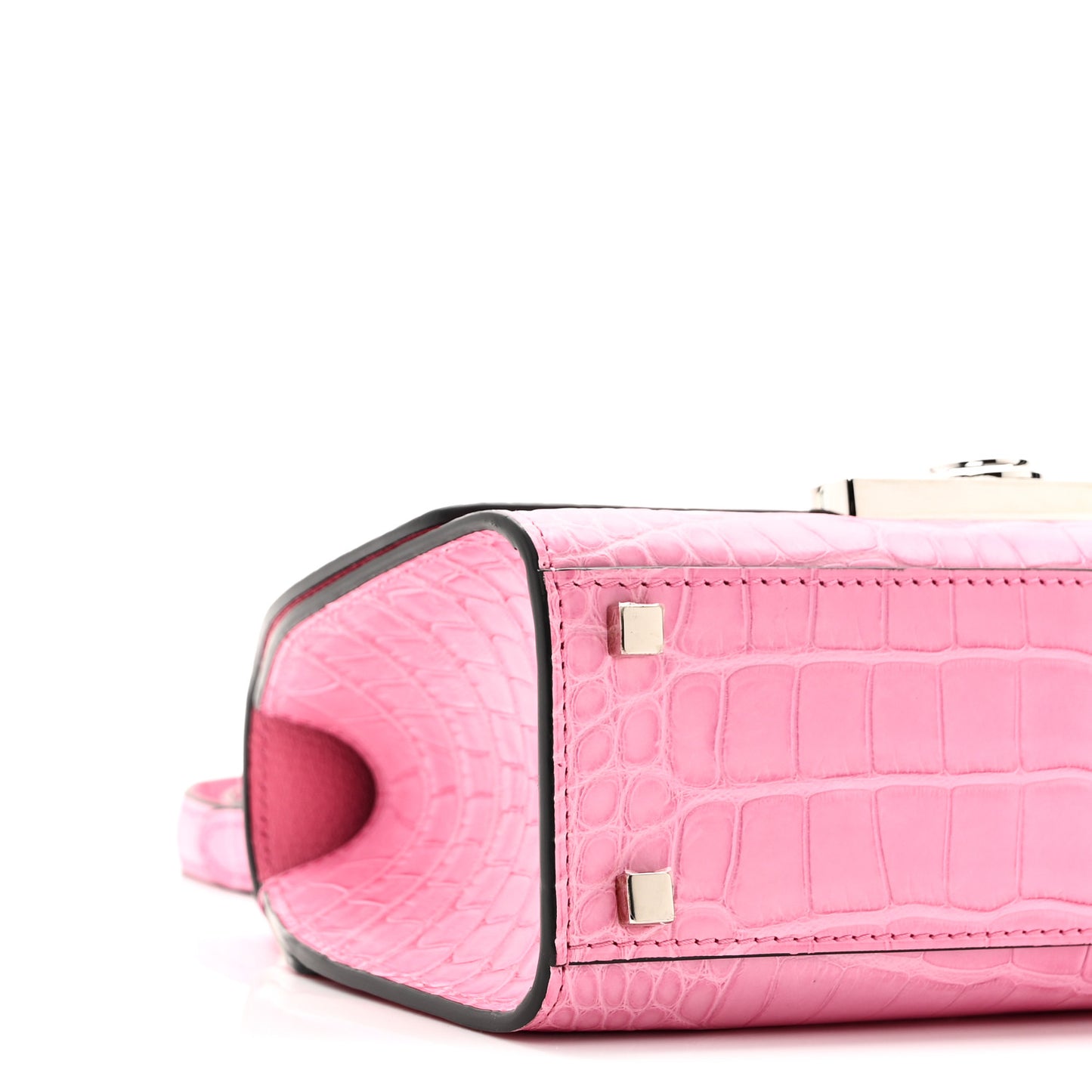 Matte Crocodile Rejane BB Pink