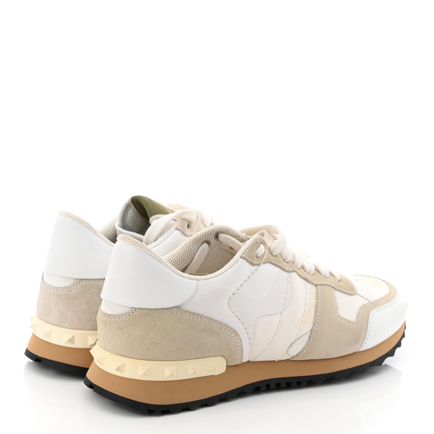 Fabric Suede L'Amour Mens Rockrunner Sneakers 42 White