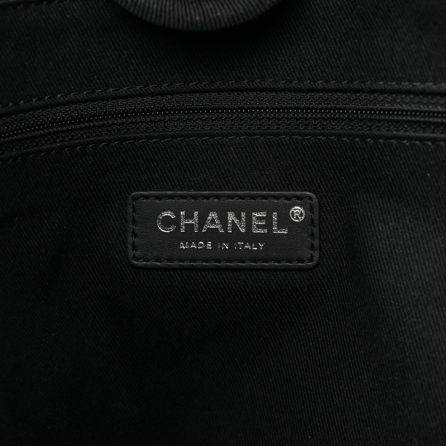 Chanel Lurex Canvas Small Deauville Tote Black 6 of 9