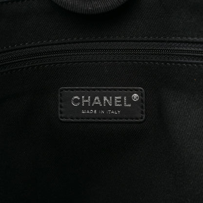 Chanel Lurex Canvas Small Deauville Tote Black 6 of 9