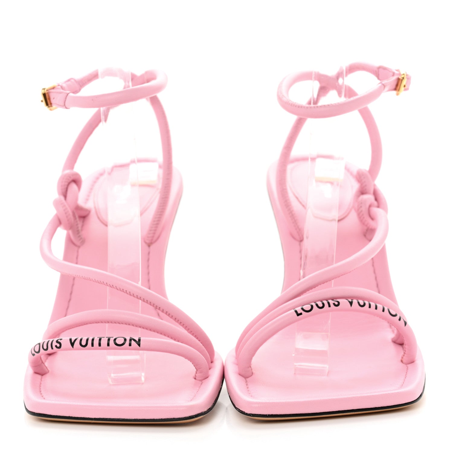 Louis Vuitton Lambskin Nova Sandal Pumps 41 Pink 2 of 9