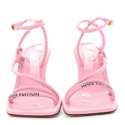Louis Vuitton Lambskin Nova Sandal Pumps 41 Pink 2 of 9