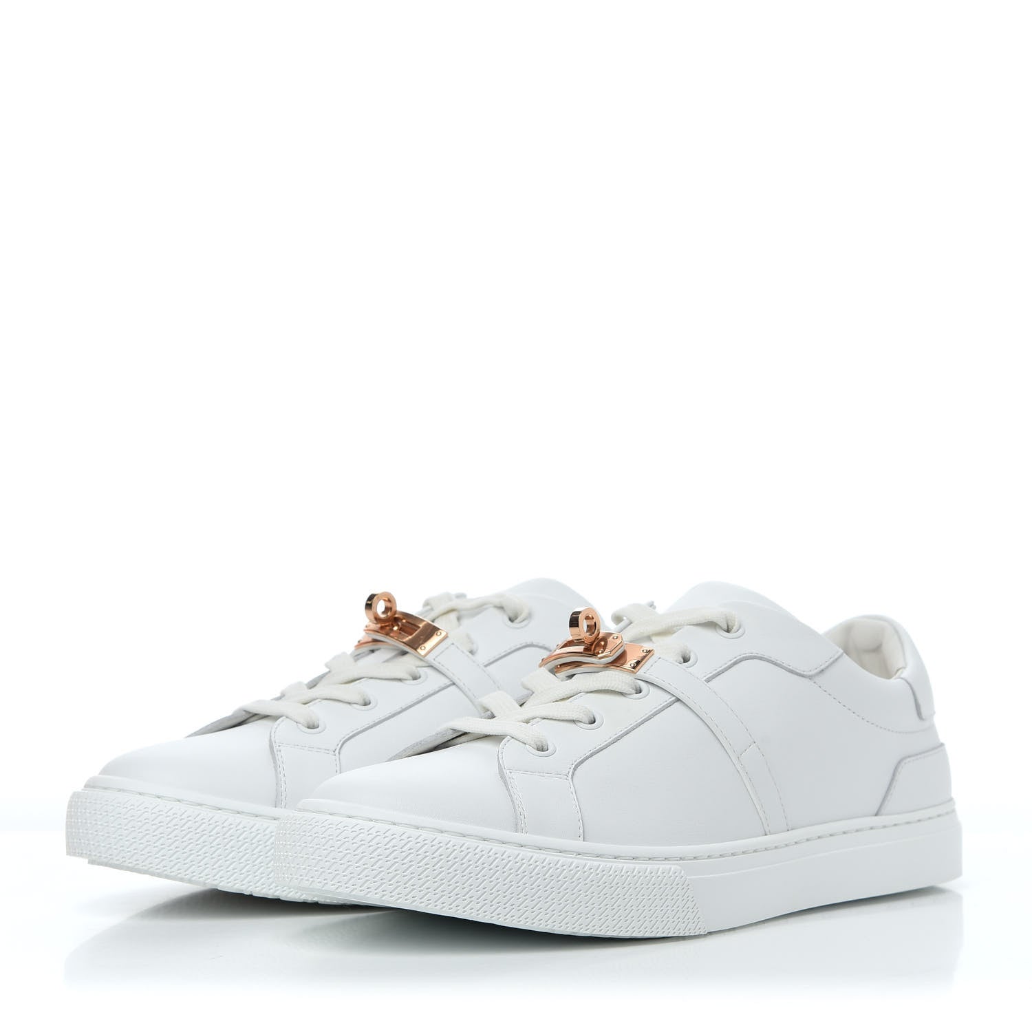 Hermes Calfskin Day Sneakers 40 White 3 of 15