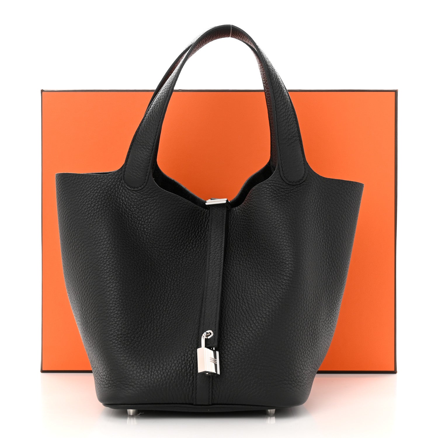 Hermes Taurillon Clemence Picotin Lock 22 MM Black 11 of 11