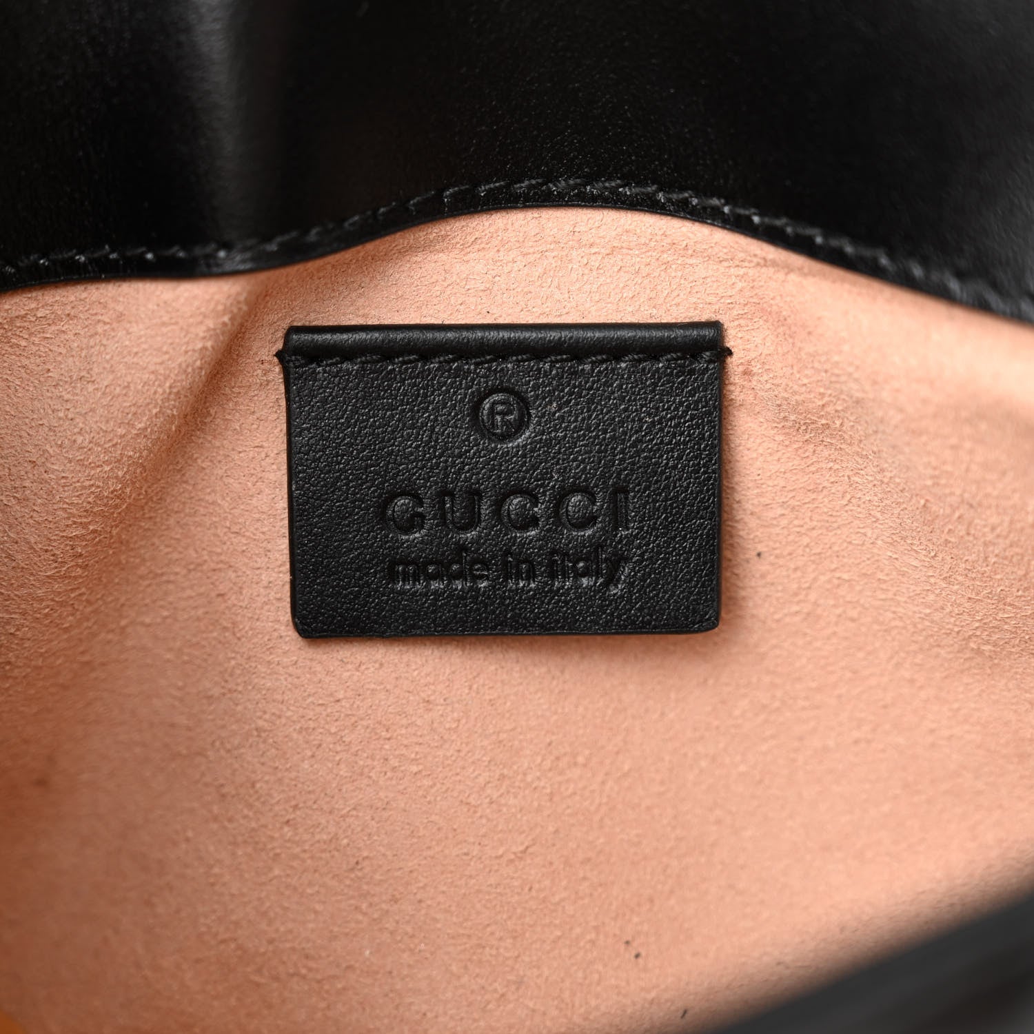 Gucci Calfskin Matelasse Super Mini GG Marmont Shoulder Bag Black 7 of 11