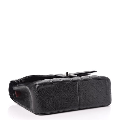 Chanel Caviar Quilted Jumbo Double Flap Black 4 of 12